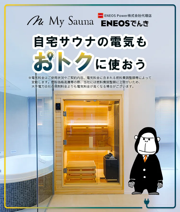 自宅サウナの電気もおトクに使おう
